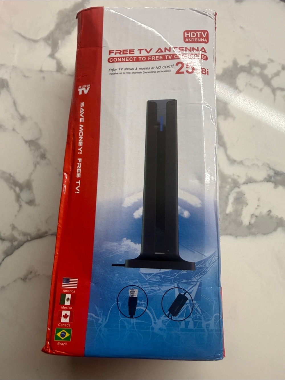 Free HDTV antenna 25 DBI as seen on TV